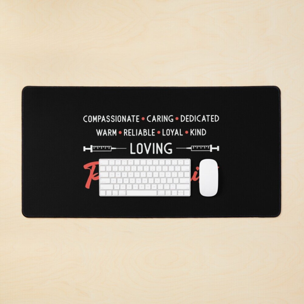 Desk Mat Loving Phlebotomist Phlebotomy Doctor Nurse Gift Large Gaming Mouse Pad 35X16 Inch 7802738345438