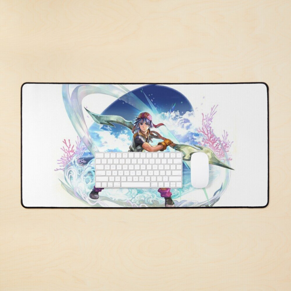 Desk Mat Chrono Cross Serge Battle Large Gaming Mouse Pad 35X16 Inch 7802738379549