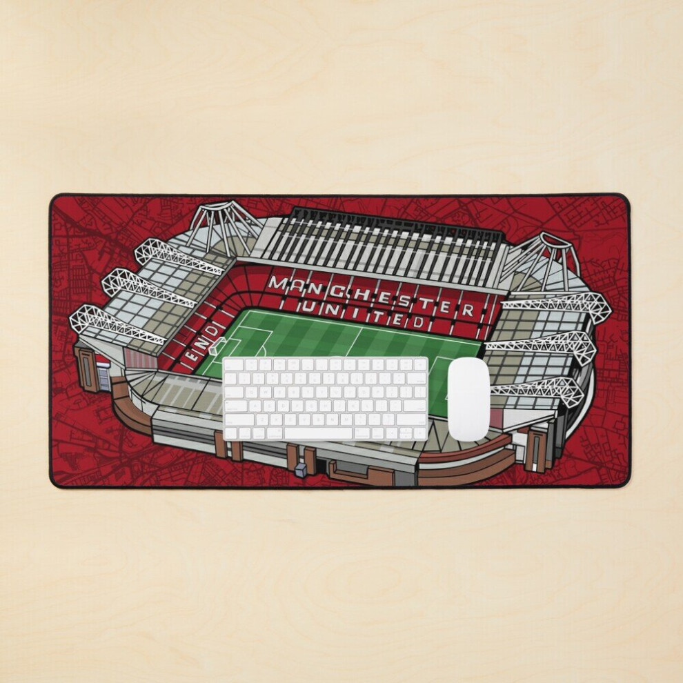 Desk Mat Old Trafford Manchester United Large Gaming Mouse Pad 35x16 inch