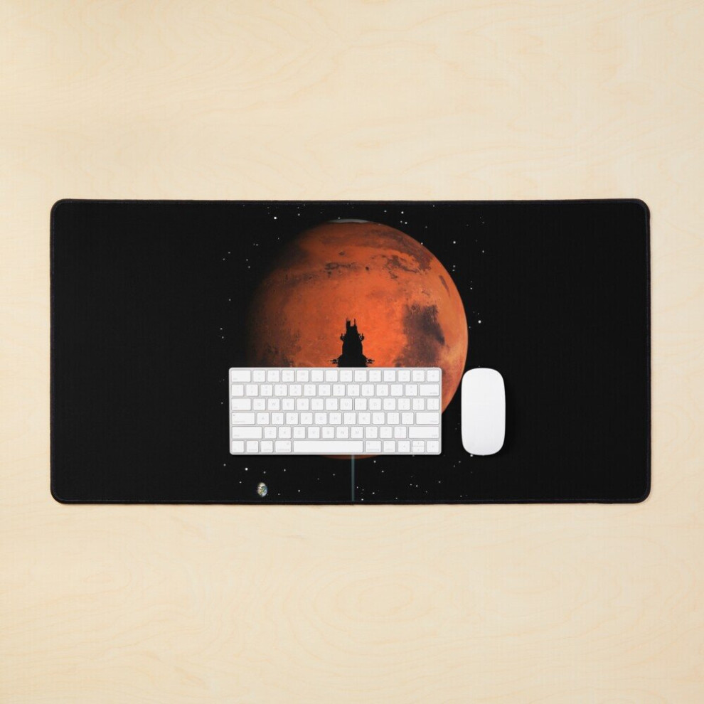 Desk Mat Rocinante Silhouette Poster Large Gaming Mouse Pad 35X16 Inch 7802738343823
