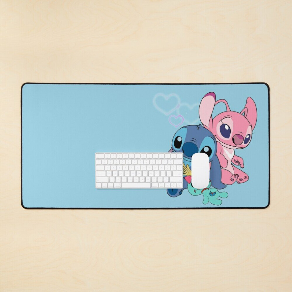 Desk Mat Stitch Angel Scrump Large Gaming Mouse Pad 35X16 Inch 7802738332230