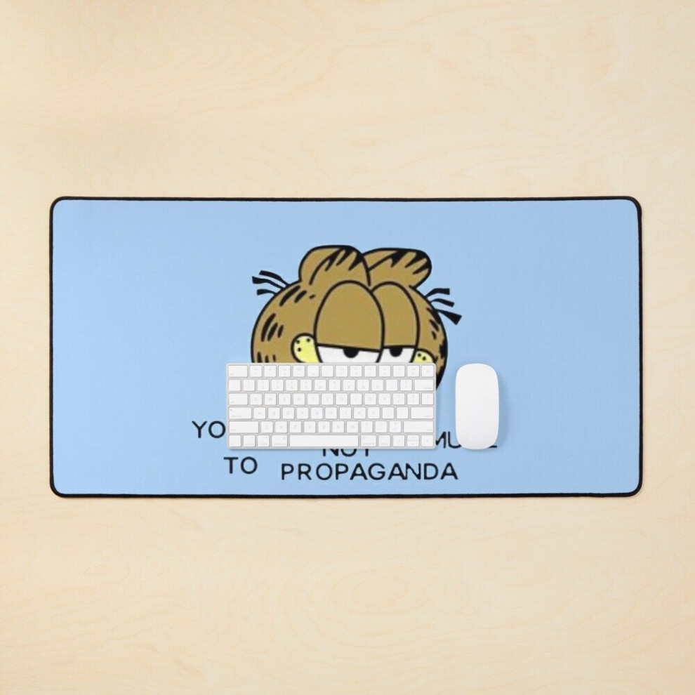 Desk Mat You Are Not Immune To Propaganda Large Gaming Mouse Pad 35X16 Inch 7802738384611