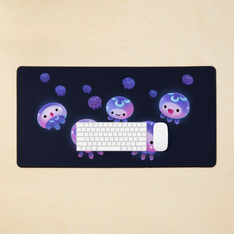 Desk Mat Baby Jellyfish Large Gaming Mouse Pad 35X16 Inch 7802738313864