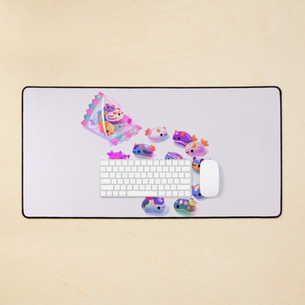 Desk Mat Jelly Bean Sea Slug Large Gaming Mouse Pad 35X16 Inch 7802738352665