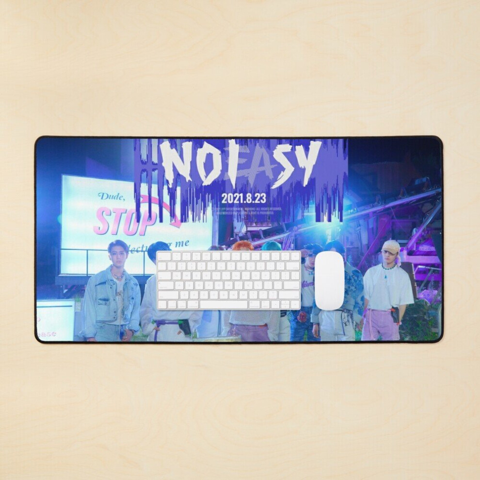 Desk Mat Stray Kids Not Easy Large Gaming Mouse Pad 35X16 Inch 7802738361230