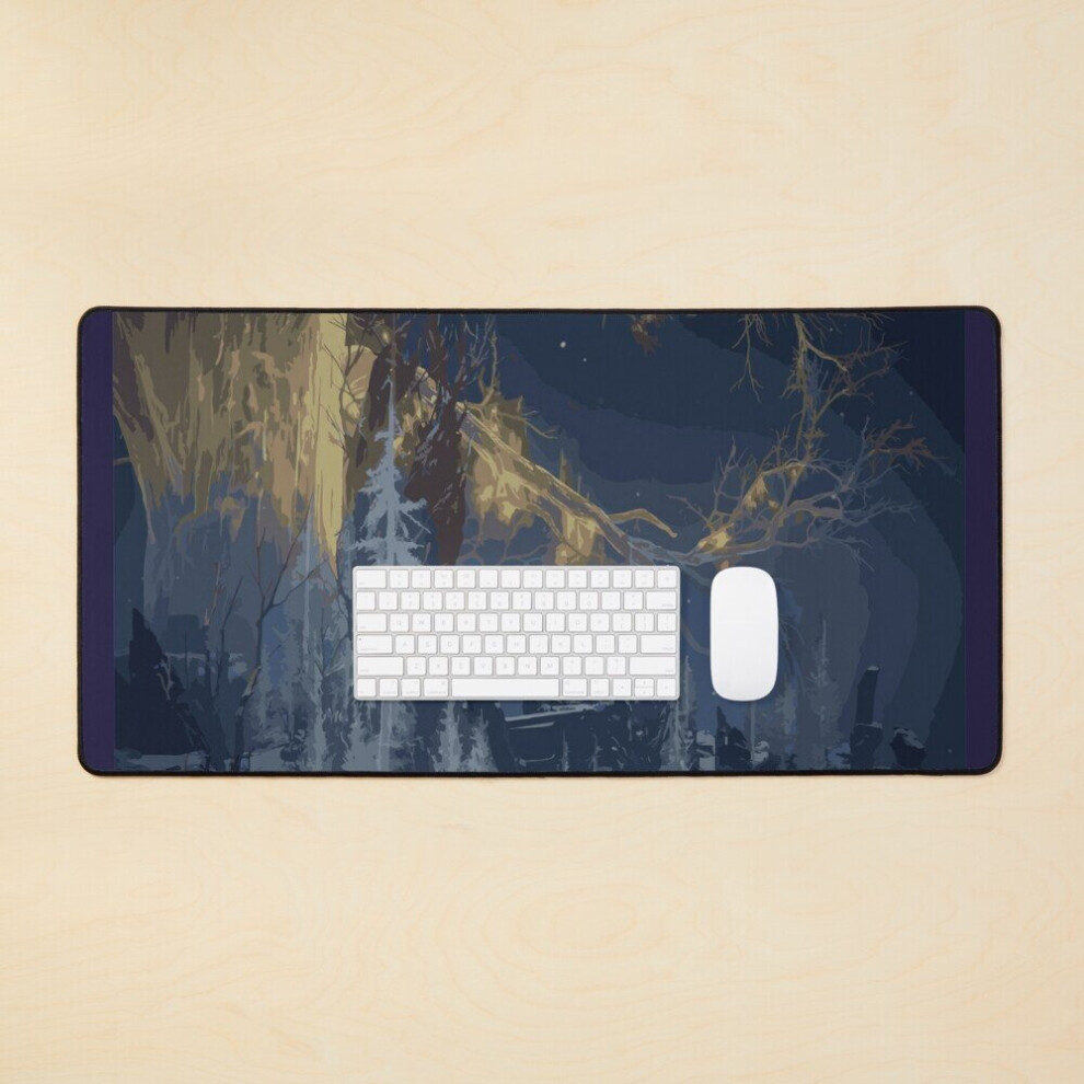Desk Mat Mountaintop Of The Giants Large Gaming Mouse Pad 35X16 Inch 7802738355857