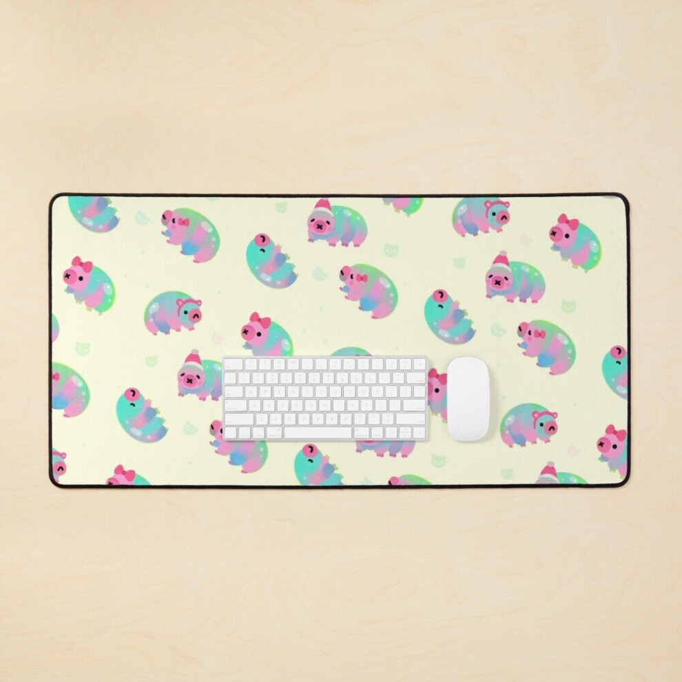 Desk Mat Water Bear(Tardigrades) Large Gaming Mouse Pad 35X16 Inch 7802738405804