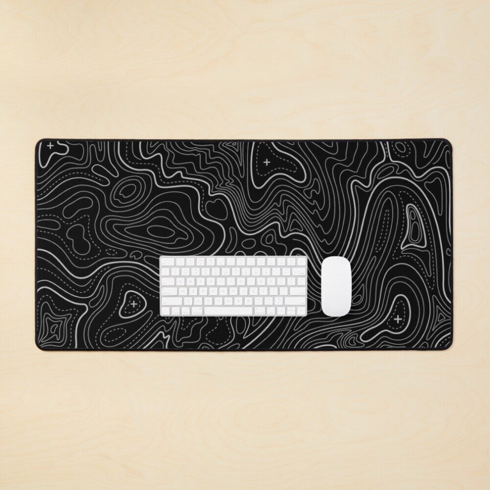 Desk Mat Contour Design Large Gaming Mouse Pad 35X16 Inch 7802738317282