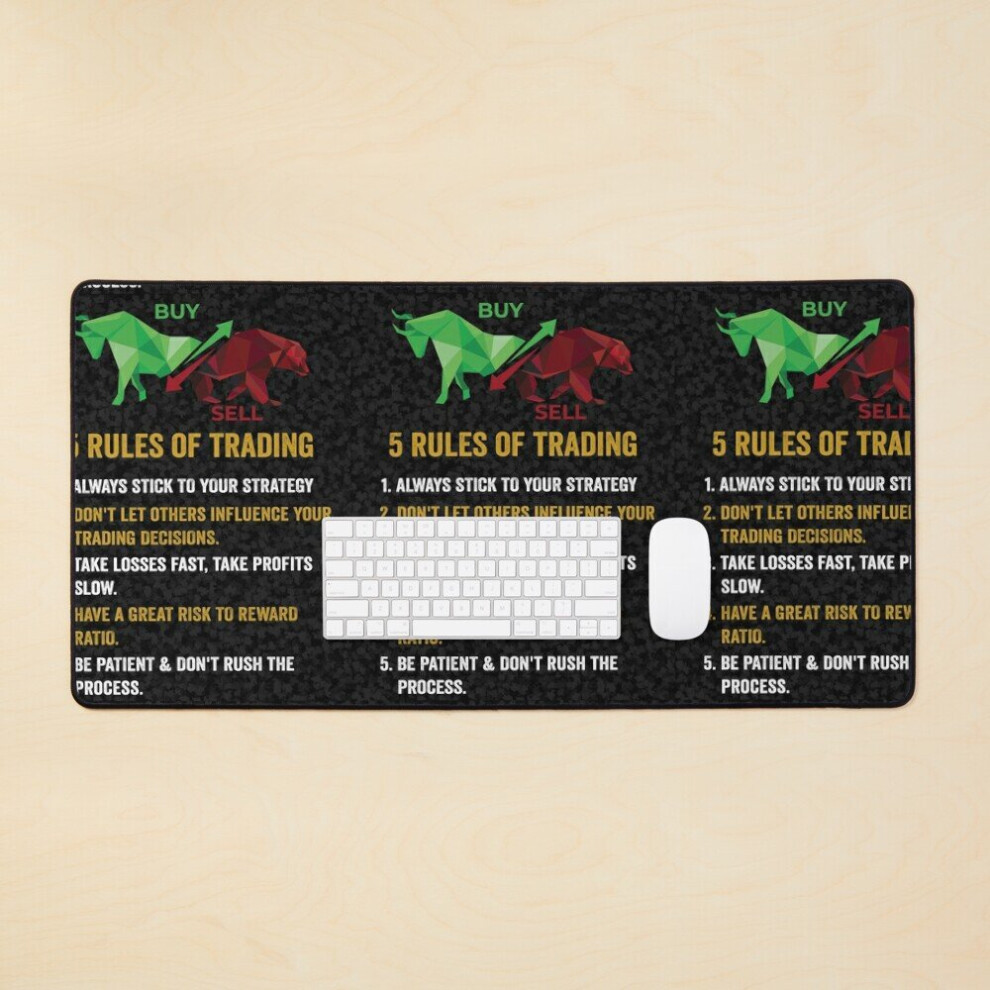 Desk Mat Trading Rules For Consistently Profitable Trading Large Gaming Mouse Pad 35X16 Inch 7802738361650