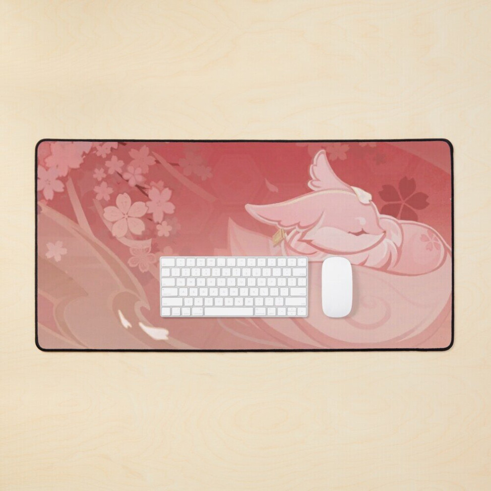 Desk Mat Yae Miko Friendship Namecard Large Gaming Mouse Pad 35X16 Inch 7802738317299