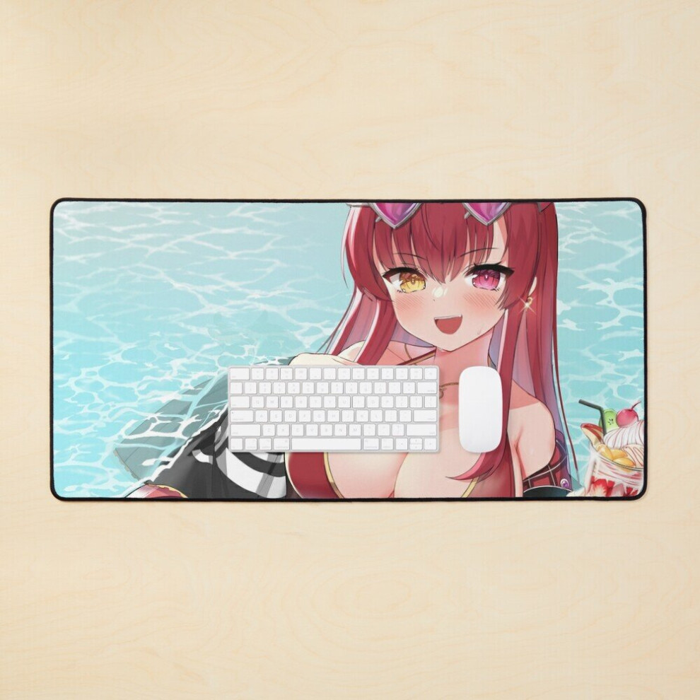 Desk Mat Houshou Marine Large Gaming Mouse Pad 35X16 Inch 7802738365849