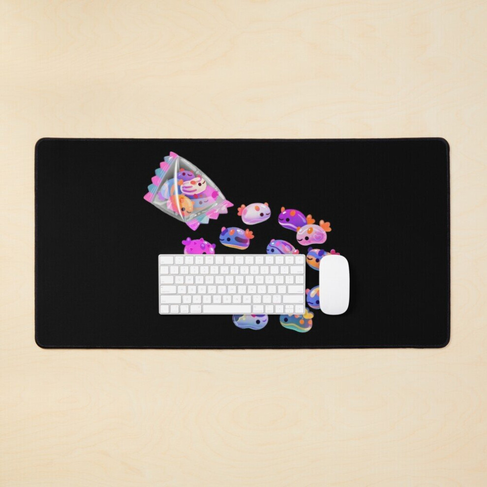 Desk Mat Jelly Bean Sea Slug - Large Gaming Mouse Pad 35X16 Inch Dark 7802738352016