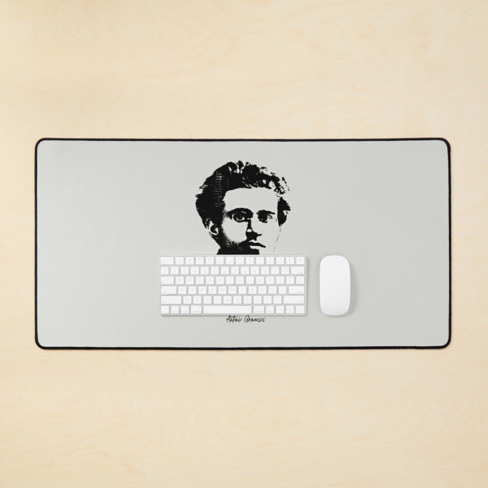 Desk Mat Antonio Gramsci Quote (Worn Look) Large Gaming Mouse Pad 35X16 Inch 7802738399172
