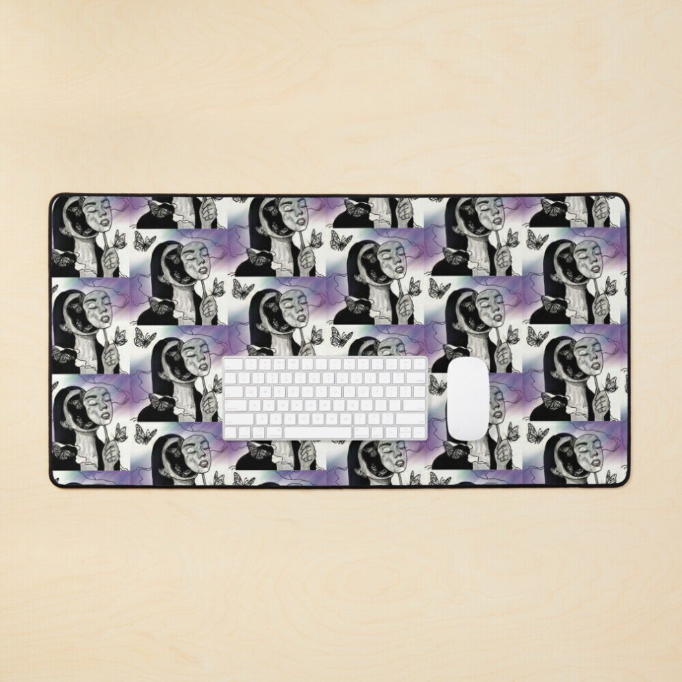 Desk Mat Aura Of Butterflies Large Gaming Mouse Pad 35X16 Inch 7802738405552