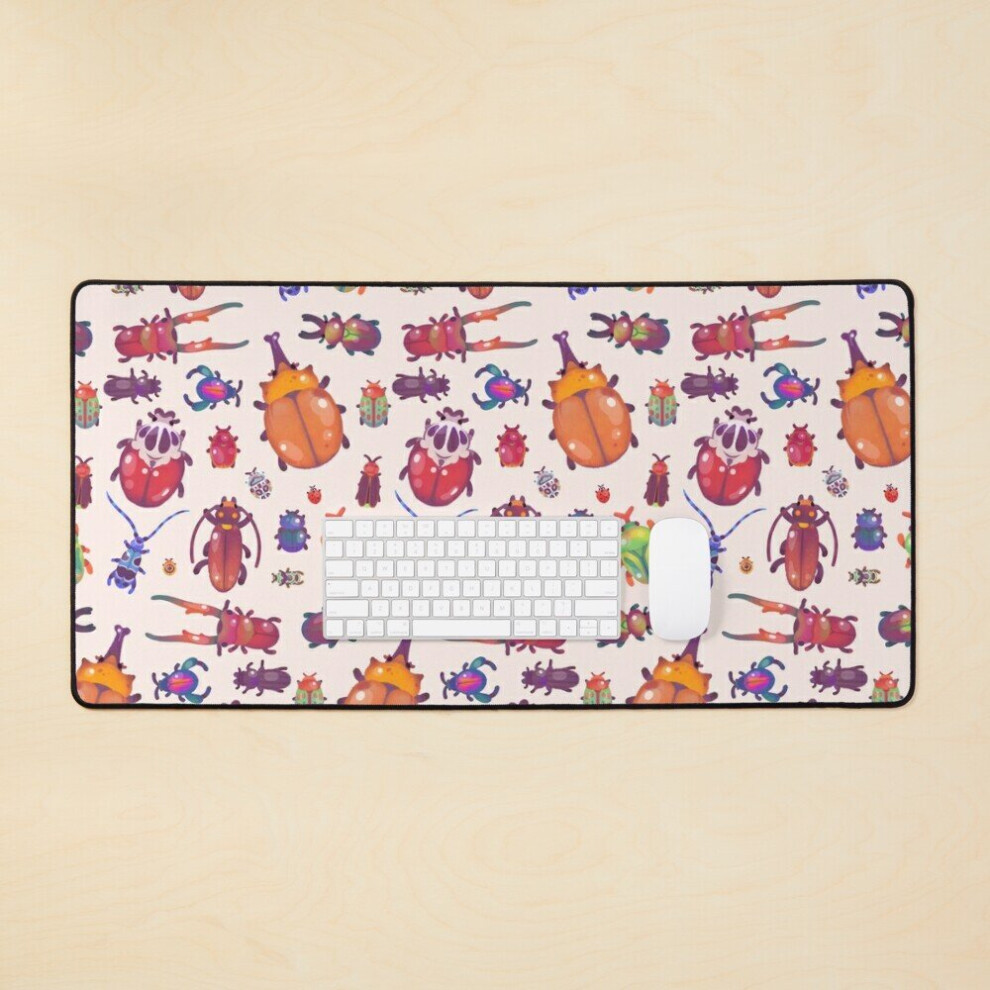 Desk Mat Beetle - Pastel Large Gaming Mouse Pad 35X16 Inch 7802738345070