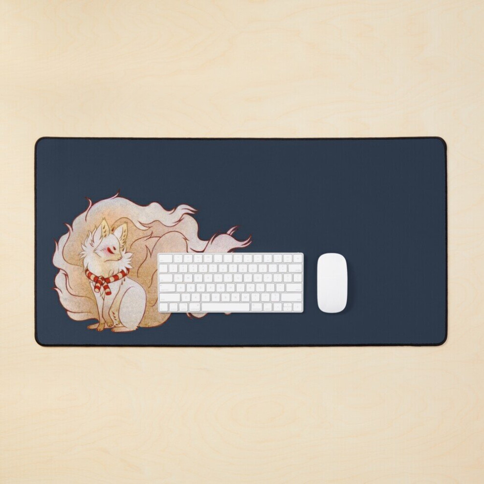 Desk Mat The Celestial Spirit - Kitsune Yokai Teakitsune Large Gaming Mouse Pad 35X16 Inch 7802738319798