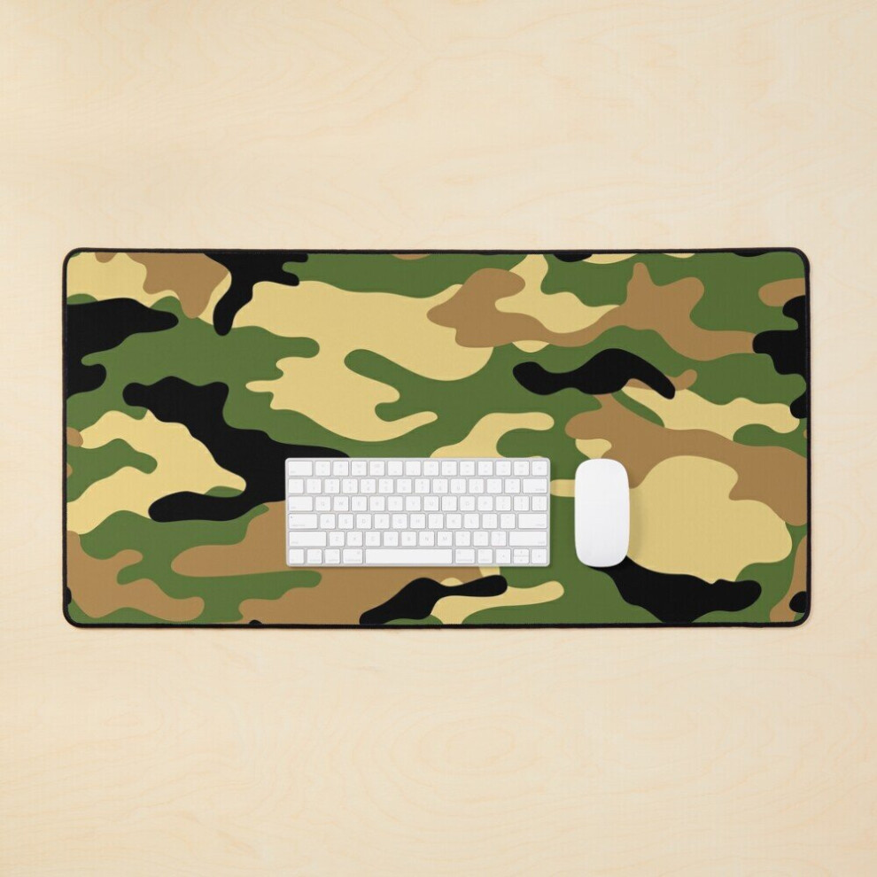 Desk Mat Camouflage (Green) Large Gaming Mouse Pad 35X16 Inch Green 7802738346220