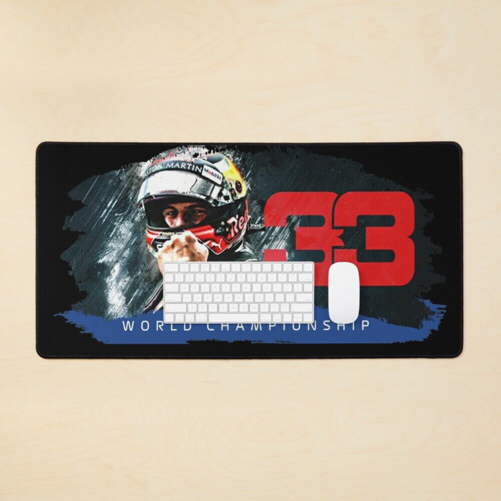 Desk Mat Max Verstappen F1 Champion Large Gaming Mouse Pad 35X16 Inch 7802738351408