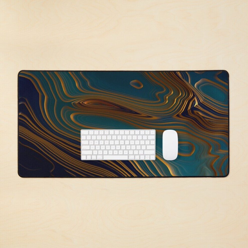 Desk Mat Peacock Ocean Large Gaming Mouse Pad 35X16 Inch 7802738410785