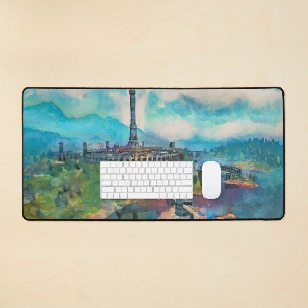 Desk Mat Elder Scrolls Oblivion Gaming Art Large Gaming Mouse Pad 35X16 Inch 7802738324822