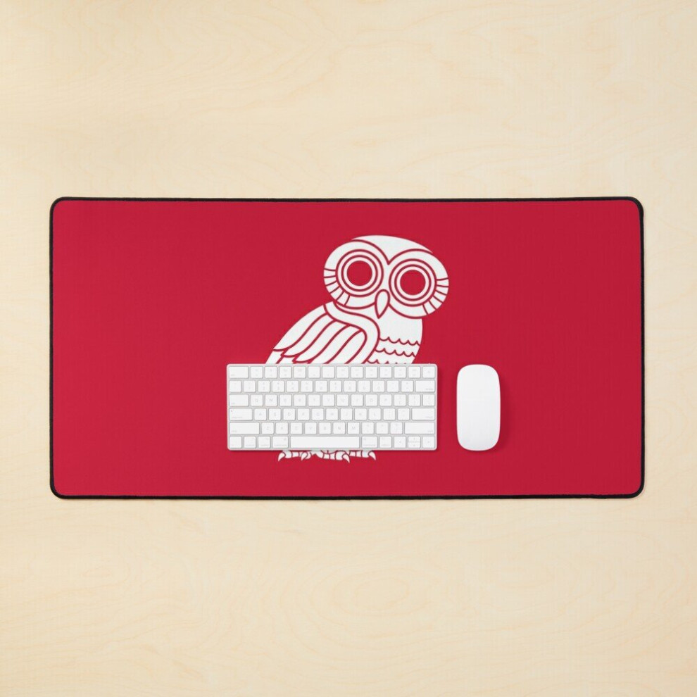 Desk Mat Athenian Owl #2 Large Gaming Mouse Pad 35X16 Inch 7802738352603