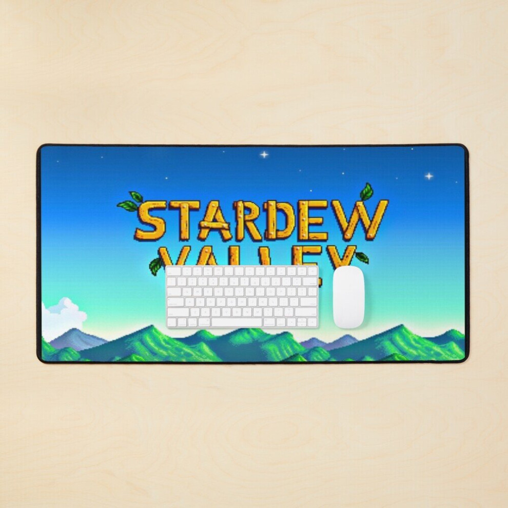 Desk Mat Stardew Valley Title Large Gaming Mouse Pad 35X16 Inch 7802738362824