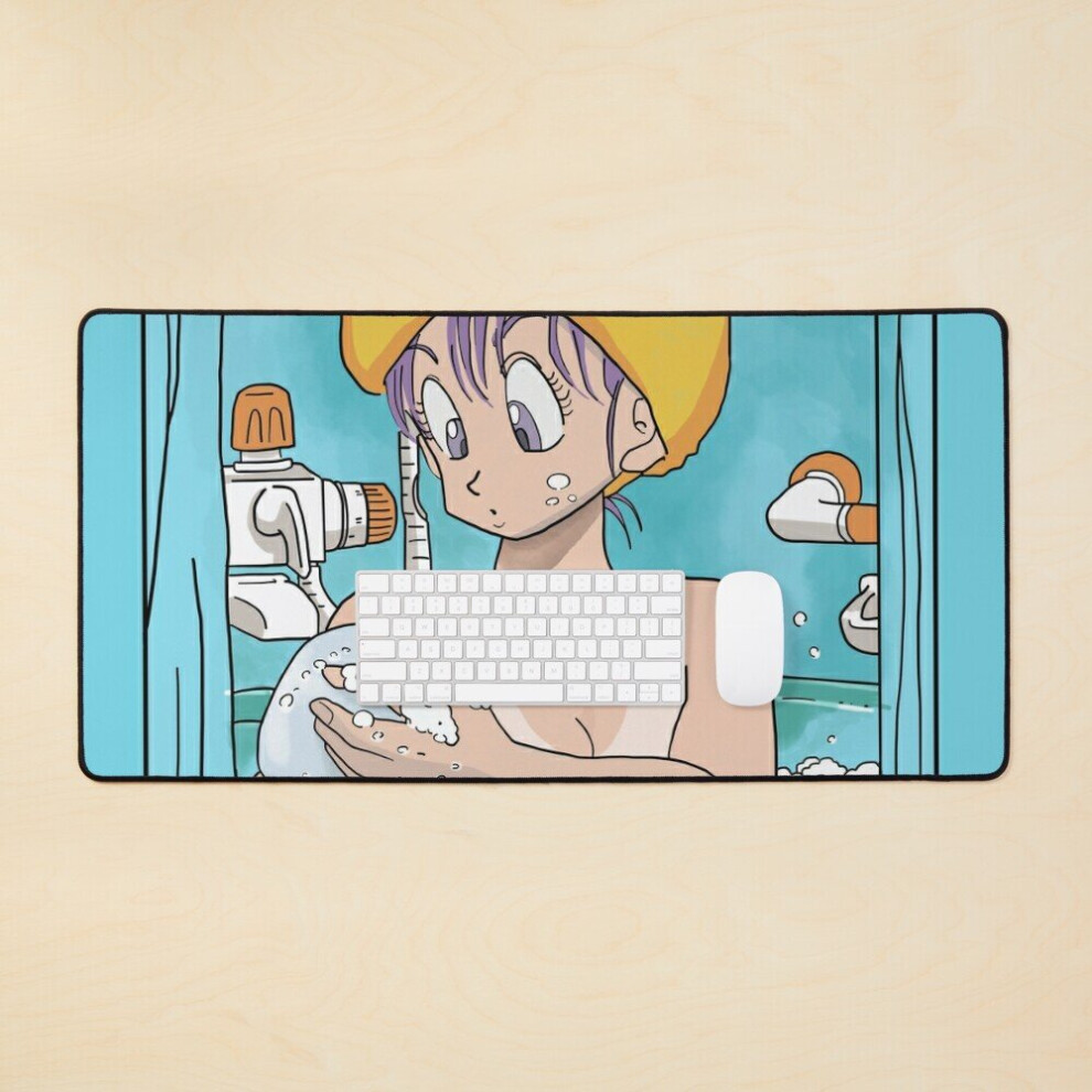 Desk Mat Bulma Taking A Bath Large Gaming Mouse Pad 35X16 Inch 7802738324839