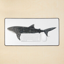 Desk Mat Whale shark, the largest fish on earth Large Gaming Mouse Pad 35x16 inch