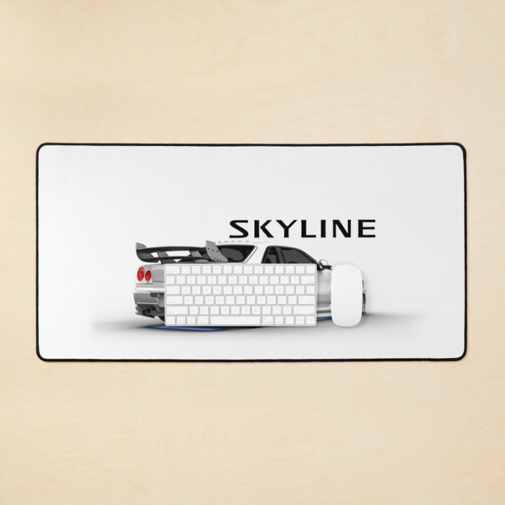 Desk Mat Nissan Skyline Large Gaming Mouse Pad 35X16 Inch 7802738355727