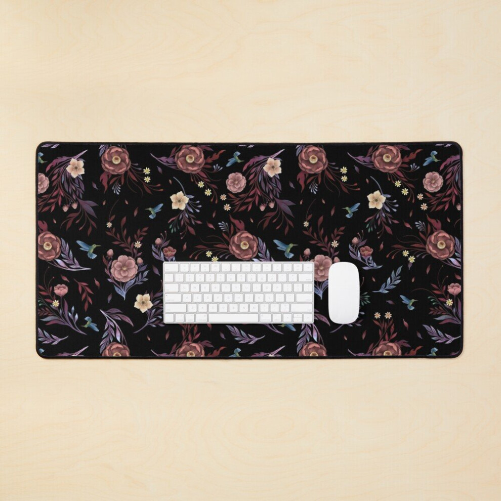 Desk Mat Camellia Blooms Large Gaming Mouse Pad 35X16 Inch 7802738365016