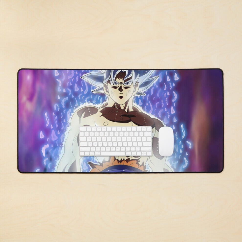 Desk Mat Dragonball Goku Ultra Instinct Large Gaming Mouse Pad 35X16 Inch 7802738385410