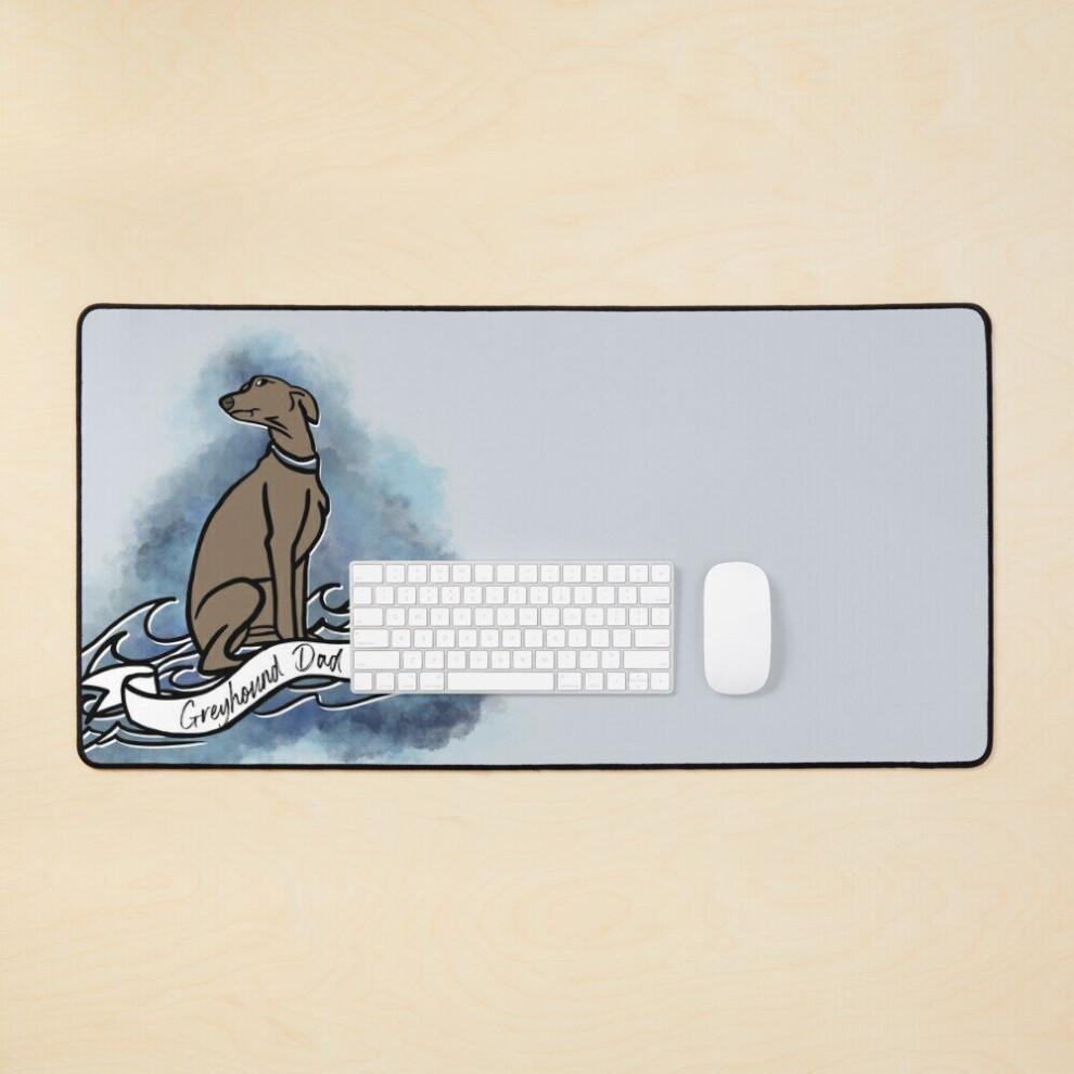 Desk Mat Greyhound Dad Large Gaming Mouse Pad 35X16 Inch 7802738377149