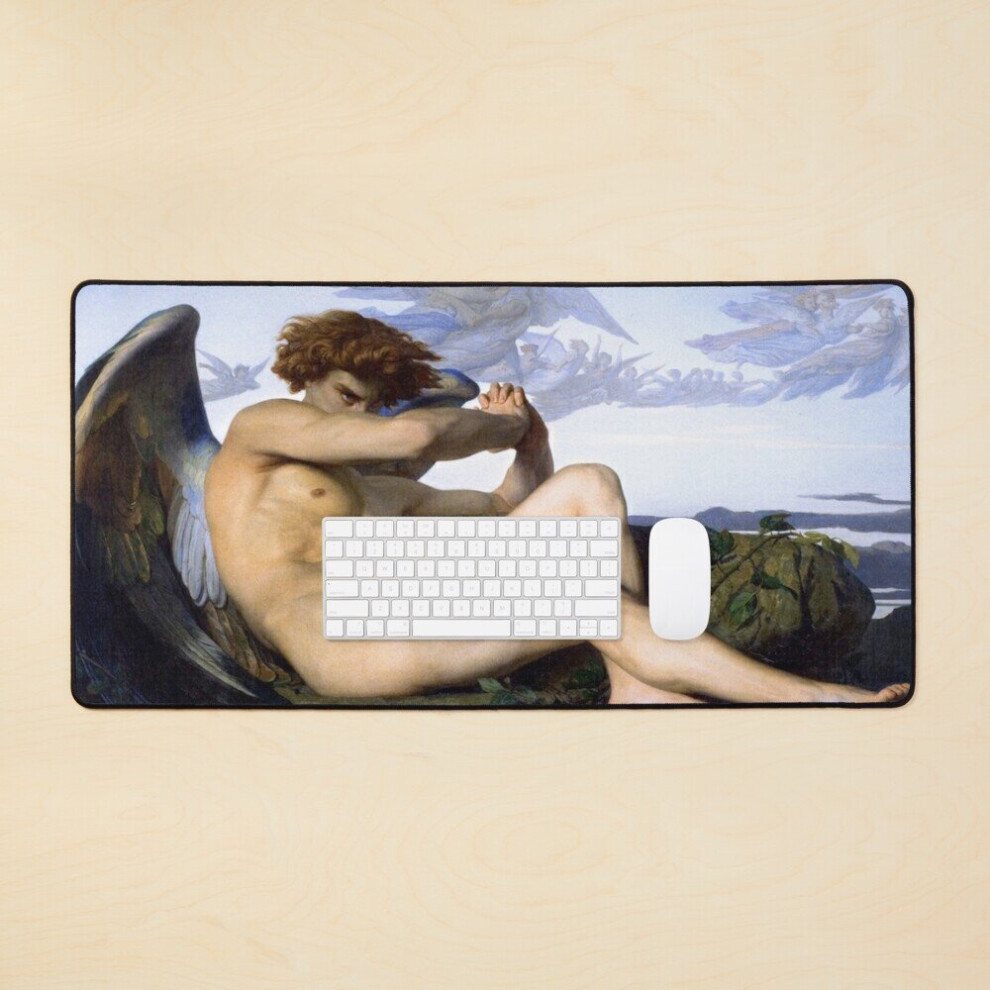 Desk Mat Fallen Angel Large Gaming Mouse Pad 35X16 Inch 7802738340785