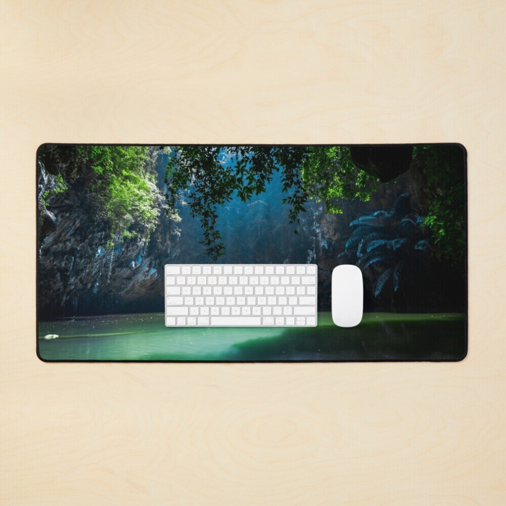 Desk Mat Lagoon Large Gaming Mouse Pad 35X16 Inch 7802738383041