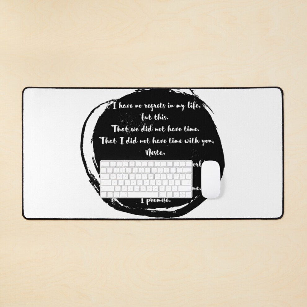 Desk Mat Nessian Quote Large Gaming Mouse Pad 35X16 Inch 7802738396577