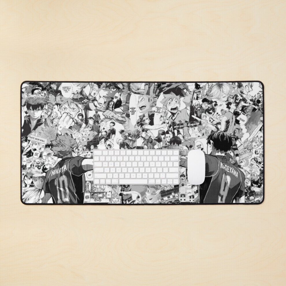 Desk Mat Haikyuu Hinata And Kageyama Large Gaming Mouse Pad 35X16 Inch 7802738312874