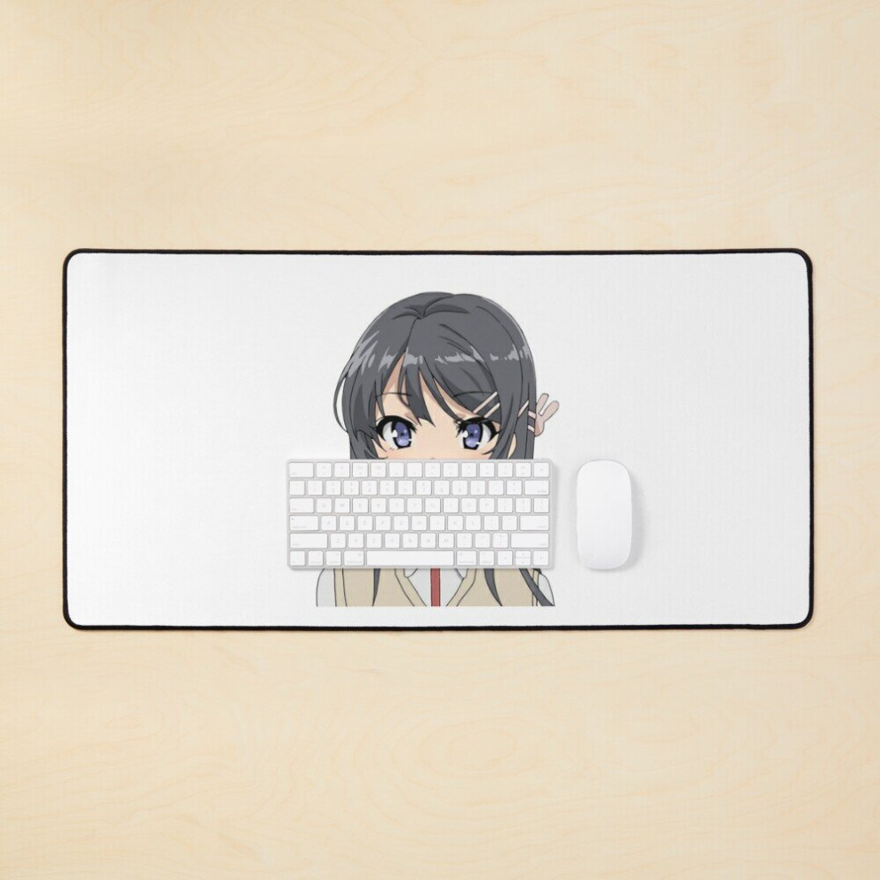 Desk Mat Mai Sakurajima Large Gaming Mouse Pad 35X16 Inch 7802738397789