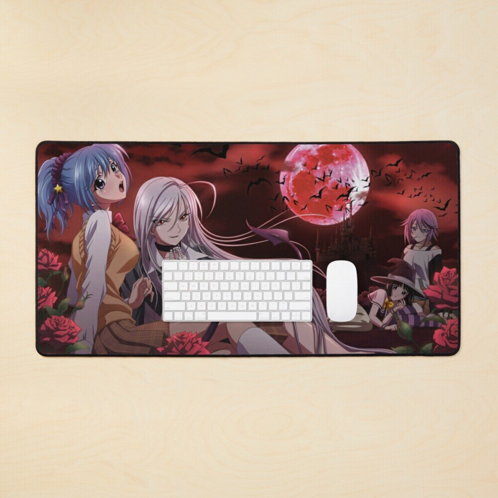 Desk Mat Rosario + Vampire - Poster Large Gaming Mouse Pad 35X16 Inch 7802738371390