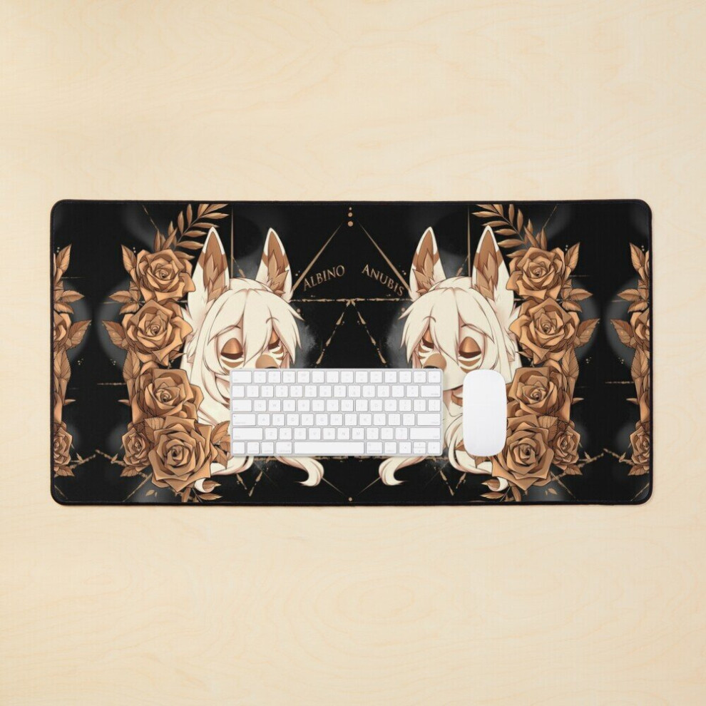 Desk Mat Aki Large Gaming Mouse Pad 35X16 Inch Golden 7802738329872