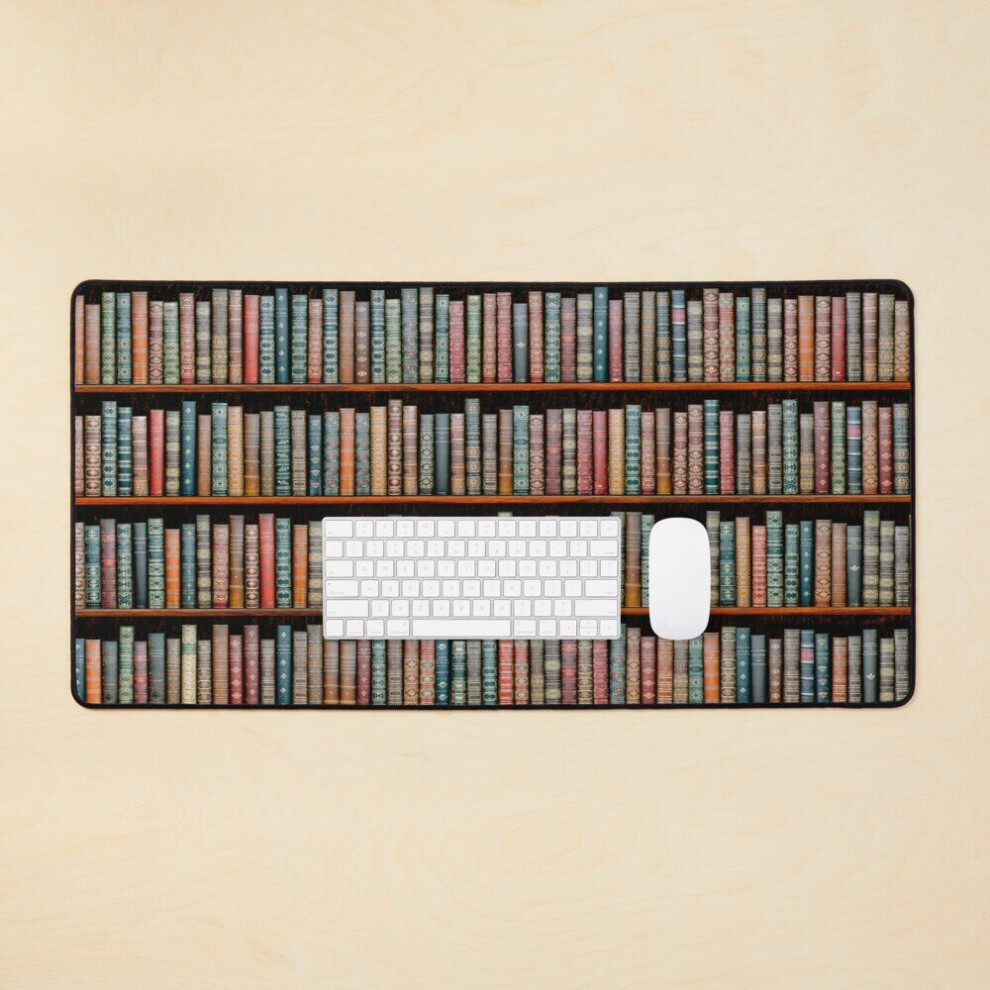Desk Mat The Library Large Gaming Mouse Pad 35X16 Inch 7802738343205