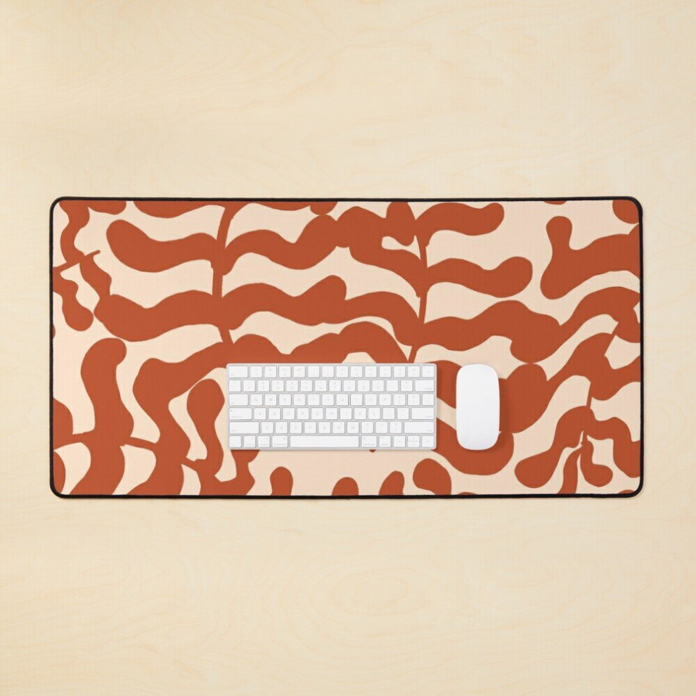 Desk Mat Rustic Botanical Pattern Large Gaming Mouse Pad 35X16 Inch 7802738385311