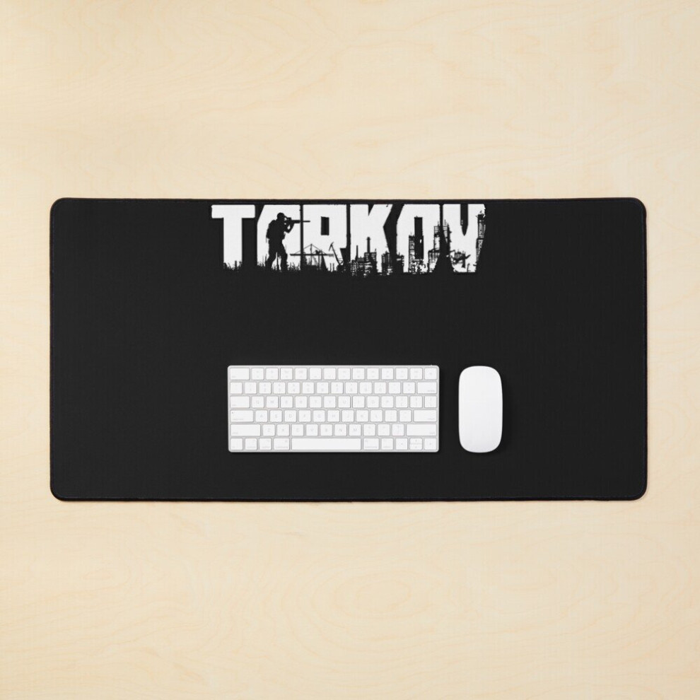 Desk Mat Escape From Tarkov Logo Essential T Shirt Large Gaming Mouse Pad 35X16 Inch 7802738366204