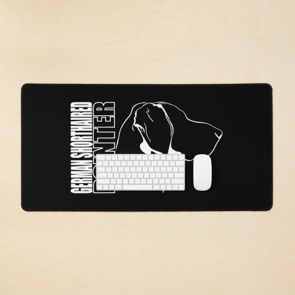 Desk Mat German Shorthaired Pointer Dog Hunting Dogs Profile Large Gaming Mouse Pad 35X16 Inch 7802738349429