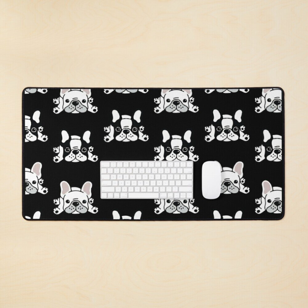 Desk Mat French Bulldog Gift Large Gaming Mouse Pad 35X16 Inch 7802738375671