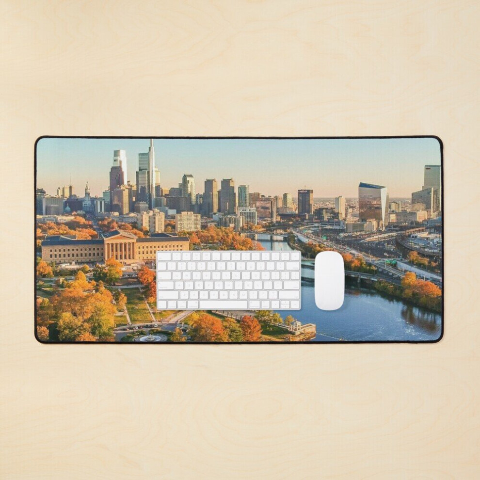 Desk Mat Philadelphia Aesthetic #2 Large Gaming Mouse Pad 35X16 Inch 7802738376586