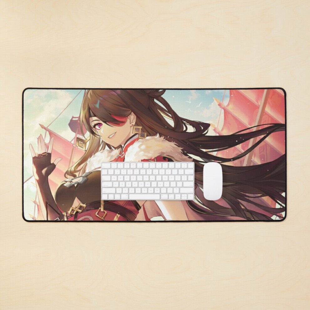 Desk Mat Beidou - Genshin Impact Large Gaming Mouse Pad 35X16 Inch 7802738314908