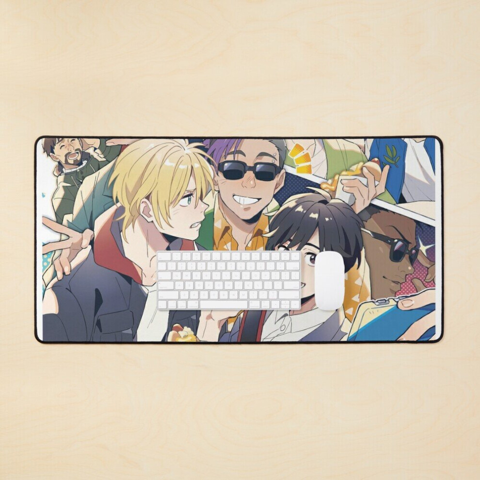 Desk Mat Banana Fish - Large Gaming Mouse Pad 35X16 Inch 7802738384055