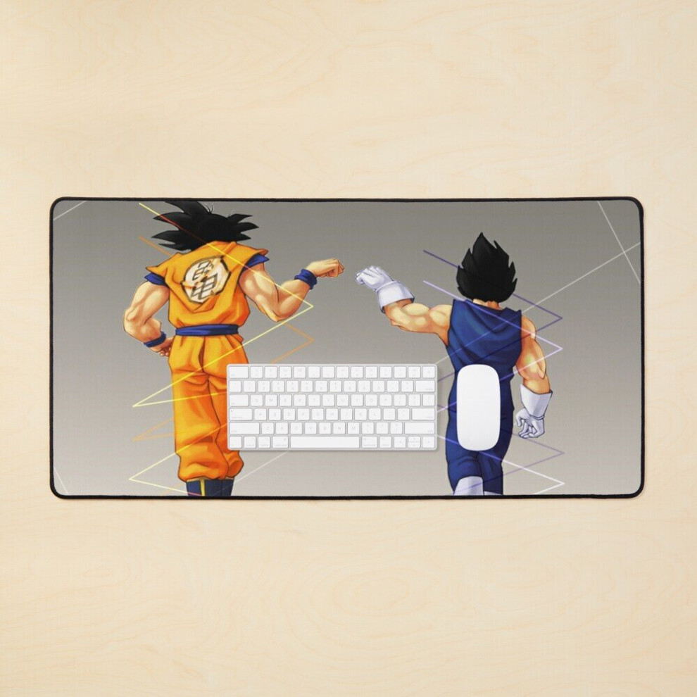 Desk Mat Dragonball Goku And Vegeta Large Gaming Mouse Pad 35X16 Inch 7802738396270