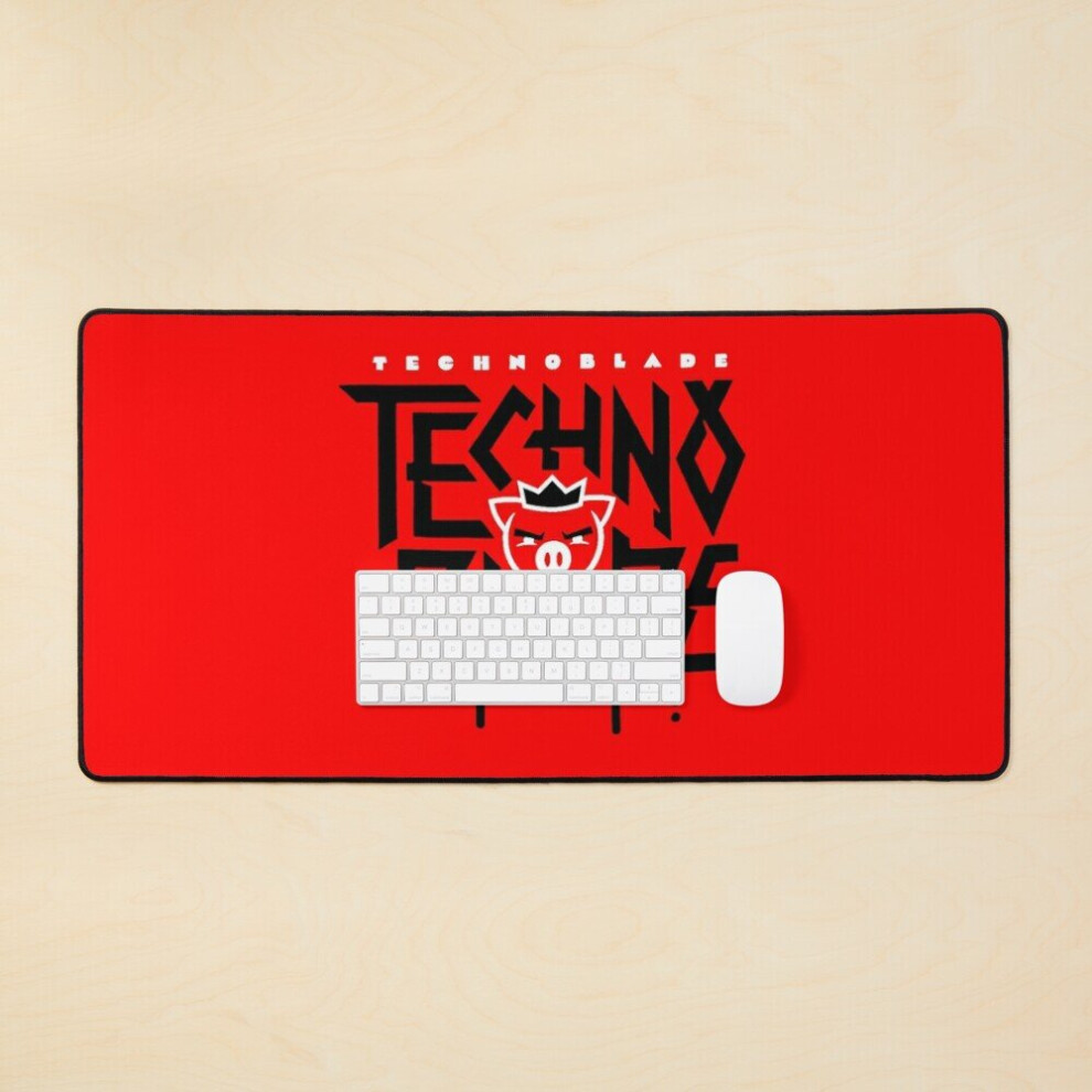 Desk Mat Technoblade Logo Large Gaming Mouse Pad 35X16 Inch 7802738389982