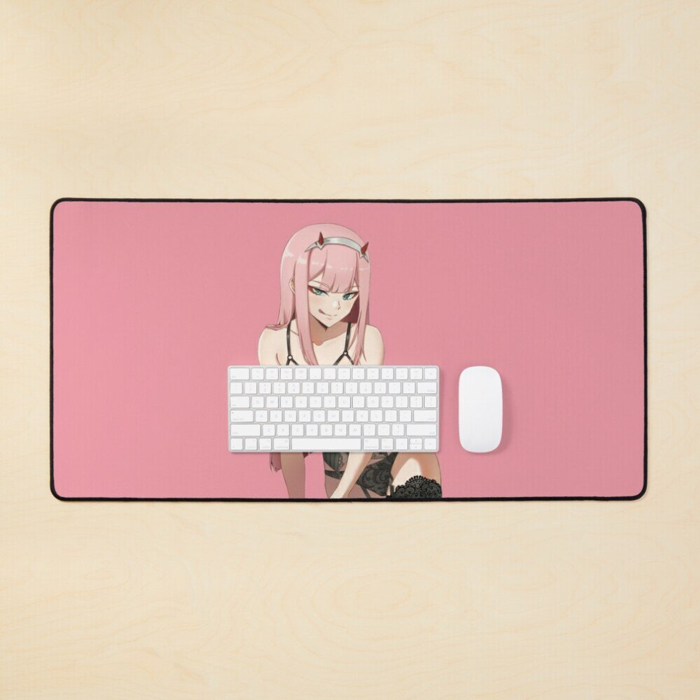 Desk Mat Darling In The Franxx - Devil Horns Large Gaming Mouse Pad 35X16 Inch 7802738361612